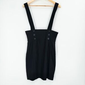 Body Central Black Buttoned Mini Skirt